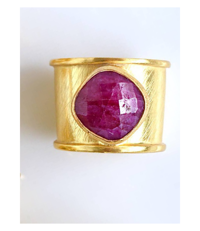 Cuff Ring Ruby