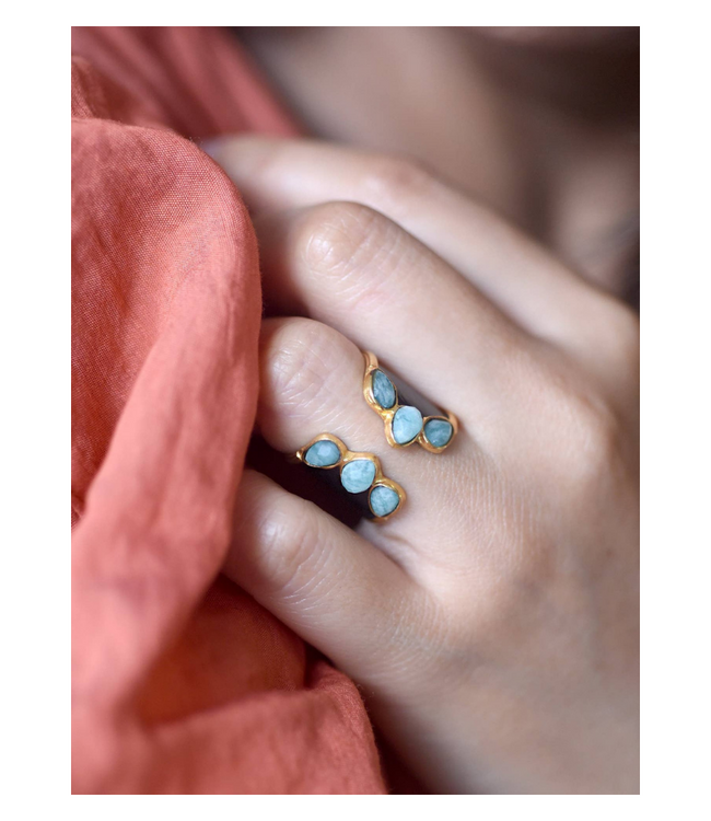Multi-Gem Ring Turquoise