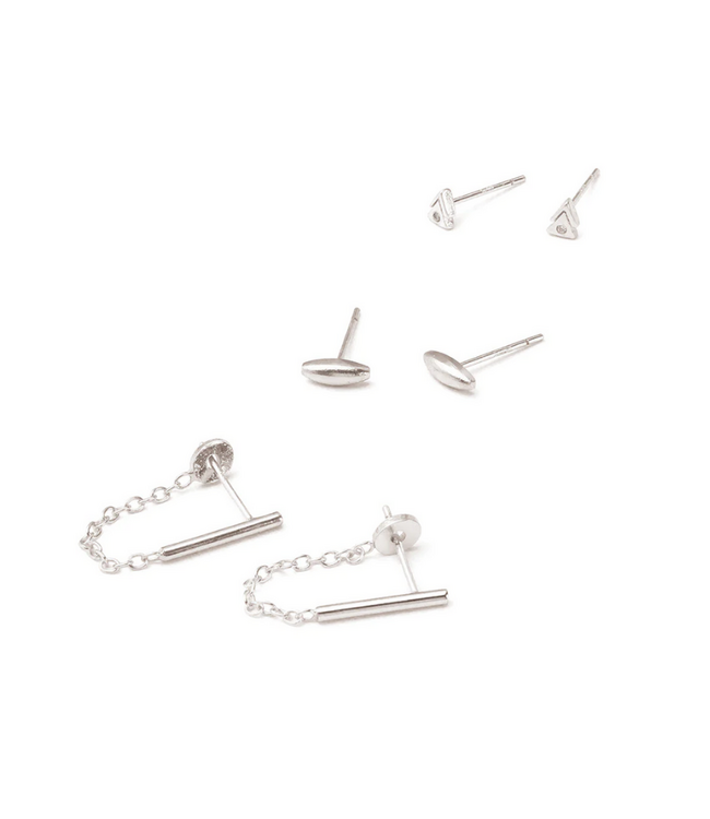 Trio Mars Stud Earring