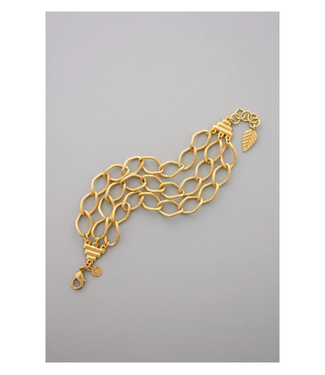 David Aubrey Gold Chain Bracelet Triple David Aubrey Gold Chain Bracelet Triple