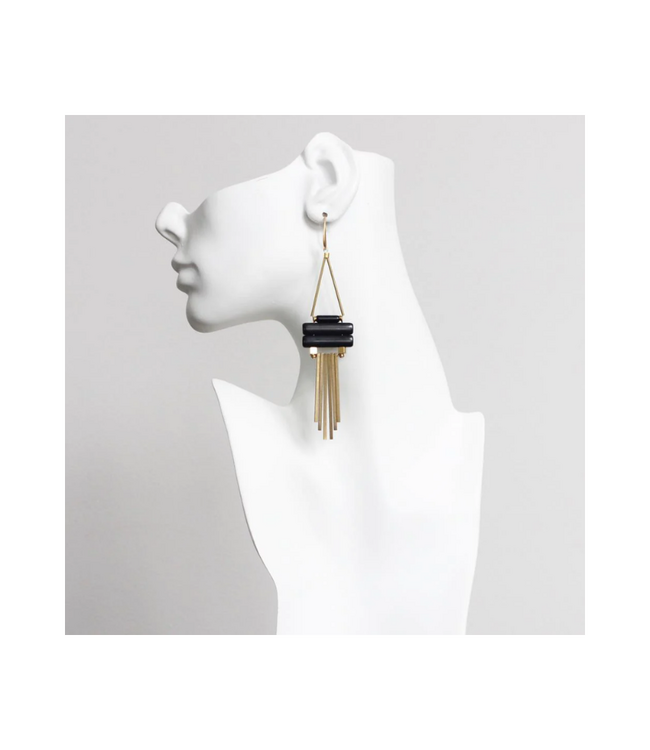 Geometric Magnesite Earrings BK