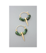 David Aubrey Small Glass and Spike Hoops