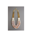 David Aubrey Triple Strand African Glass Necklace