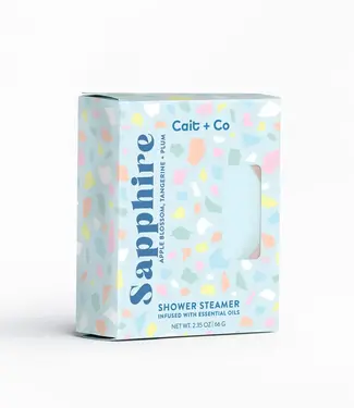 Cait & Co Gem Shower Steamer - Sapphire