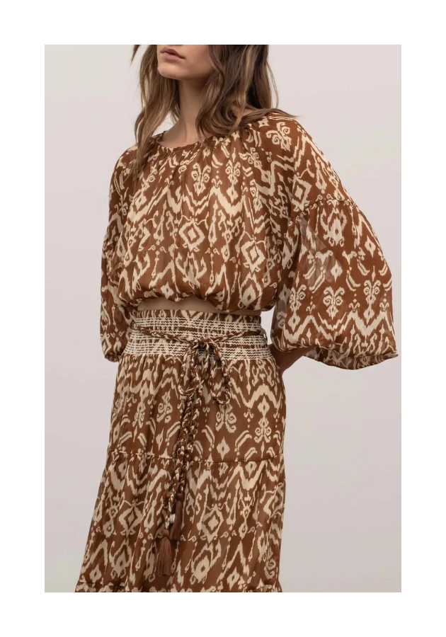 Moon river leopard dress top