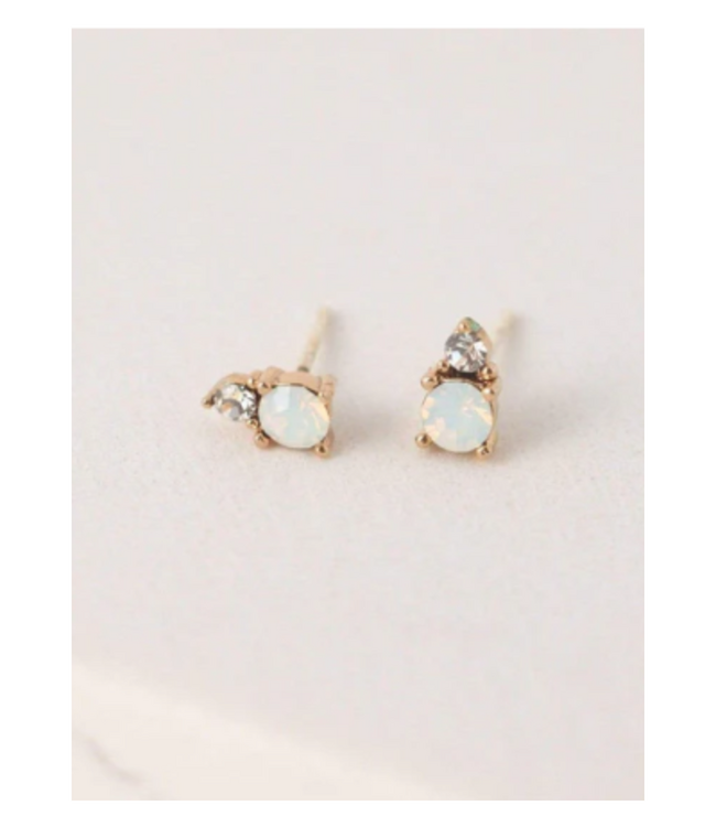 Dolce Studs White Opal