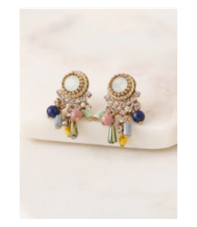 Iris Chandelier Earrings Multi