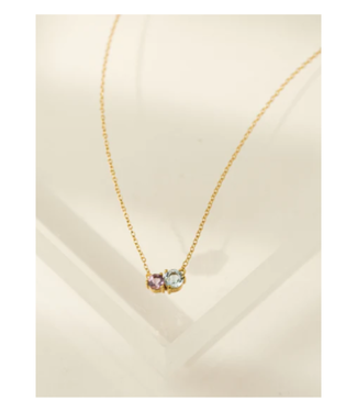 Luma Necklace BL Topaz/Amethyst