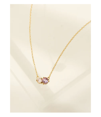 Luma Necklace Rose QuartzAmethyst