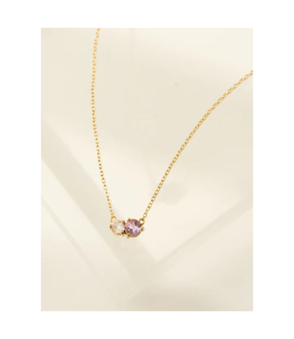 Lover's Tempo Luma Necklace Rose QuartzAmethyst