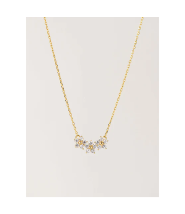 Lover's Tempo Blossom Necklace Gold/Clear