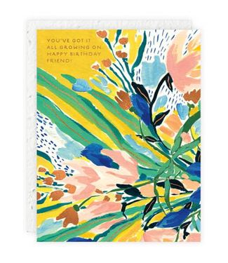 Fiesta Floral Birthday Card