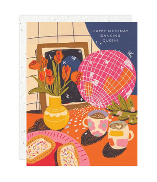 Seedlings Disco Birthday Card