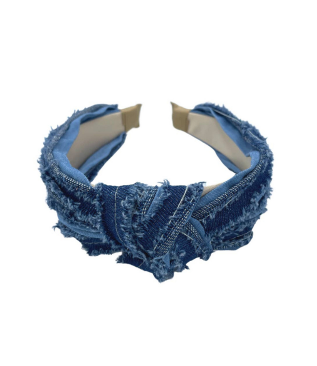 Traditional Knot Headband Denim