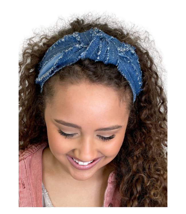 Traditional Knot Headband Denim