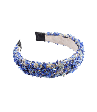 All That Glitters Headband Blue Silver