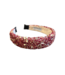 All That Glitters Headband Maroon Hues