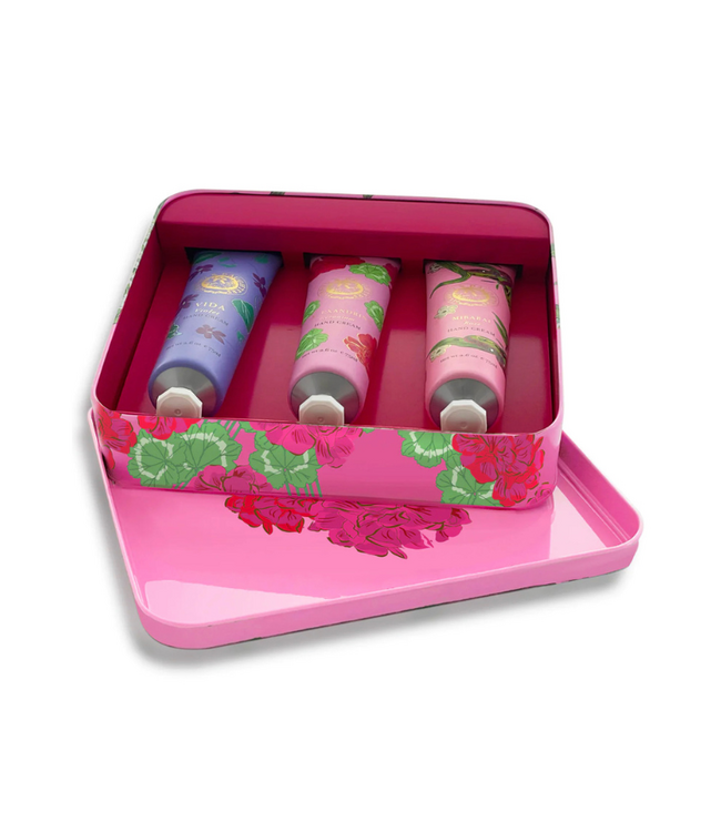 Hand Cream Tin Gift Set- Geranium