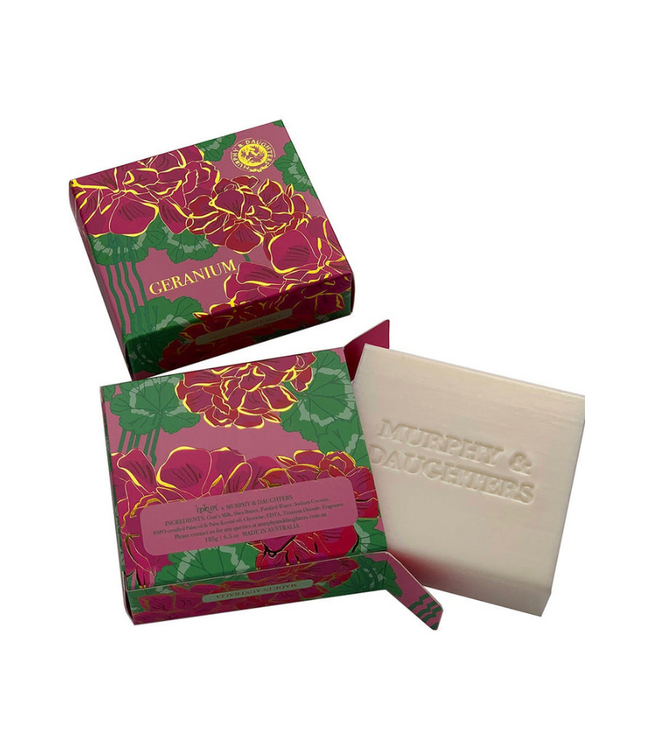 Rectangular Boxed Soap- Geranium