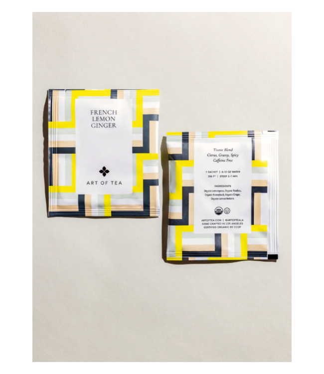 French Lemon Ginger Sachet Box