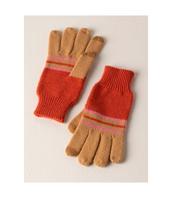 Shiraleah Rory Touchscreen Gloves Rust