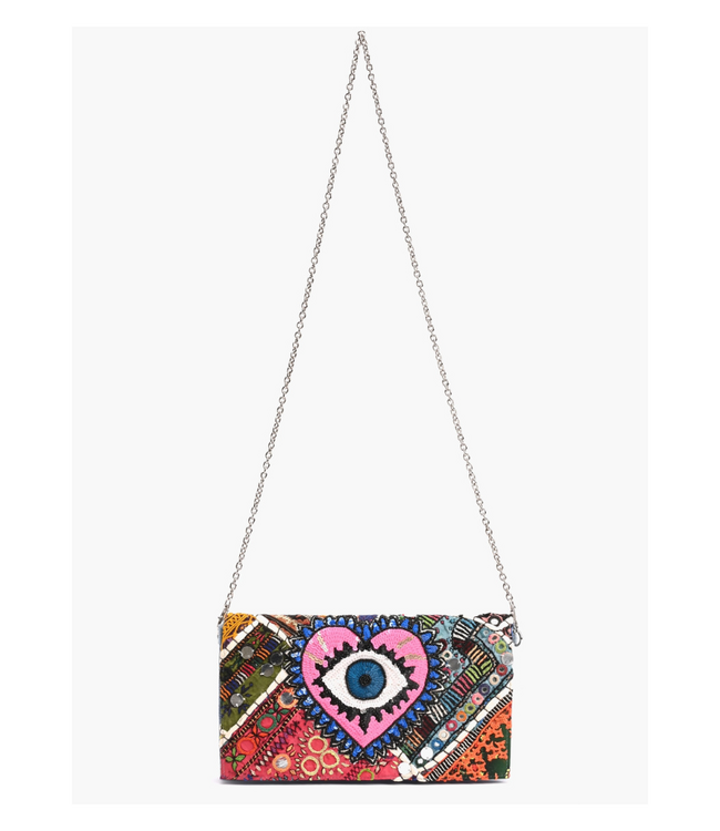 Watch Over Me Evil Eye Clutch