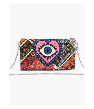 Watch Over Me Evil Eye Clutch