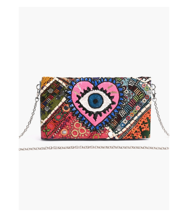 Watch Over Me Evil Eye Clutch