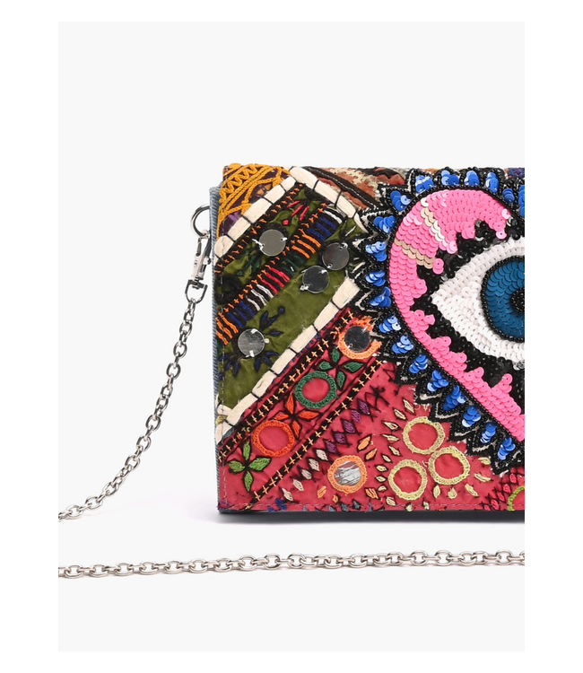 Watch Over Me Evil Eye Clutch