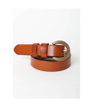 Leto Accessories Curved Buckle Waist Belt