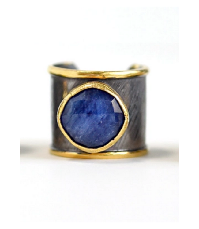 Two-Tone Ring Sapphire