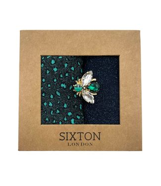 Teal Tokyo & Teal Cheetah Duo Sock Box