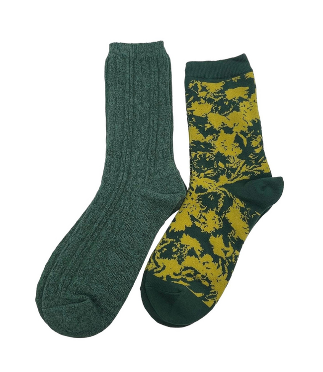 Green Boston & Teal Oslo Duo Sock Box
