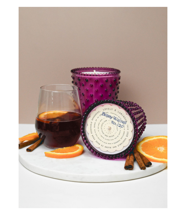 Hobnail Candle-Berry Wassail