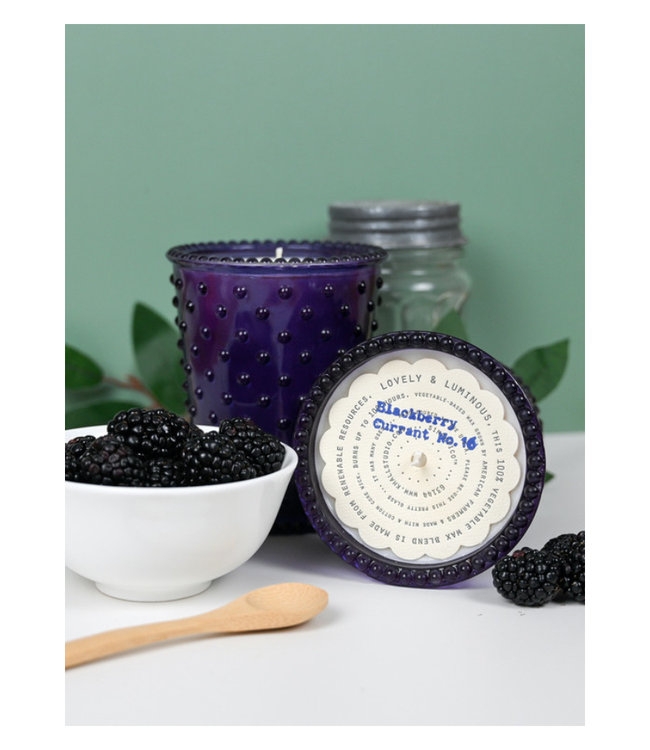 Hobnail Candle-Blackberry Currant