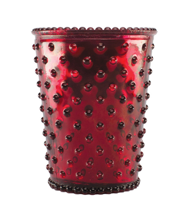 Hobnail Candle-Chrome Reindeer