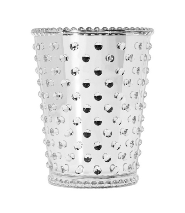 Hobnail Candle-Chrome Vanilla Bean