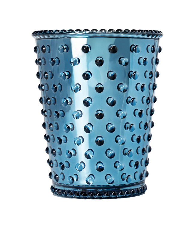 Hobnail Candle-Chrome Winter Frost