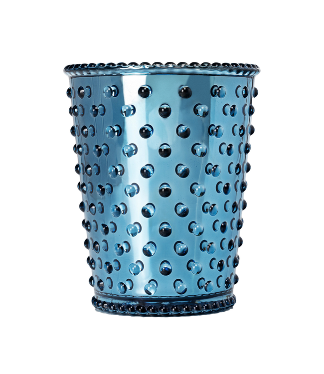 Hobnail Candle-Chrome Winter Frost