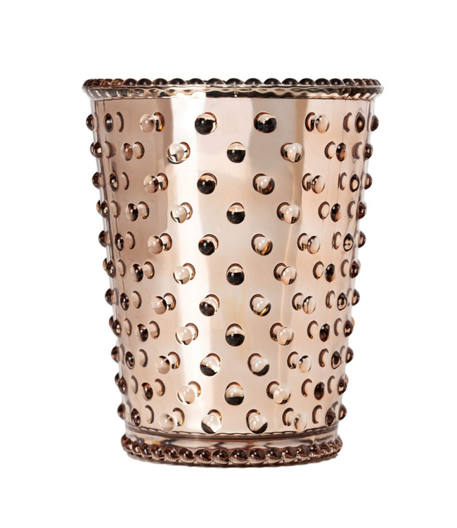 Hobnail Candle-Chrome Fir