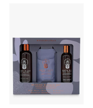 Wanderflower Lavender + Frankincense Bath Set 3pcs.