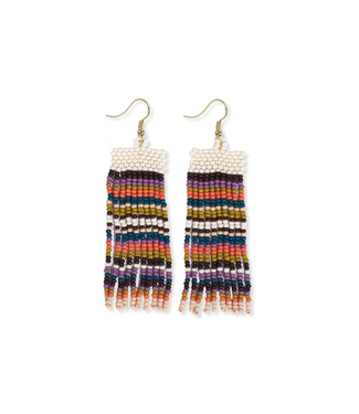 Ink + Alloy Adaline Earrings -Citron + Coral