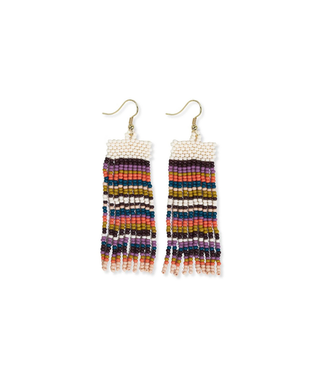 Ink + Alloy Adaline Earrings -Citron + Coral
