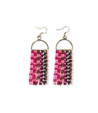 Allison Earrings-Hot Pink