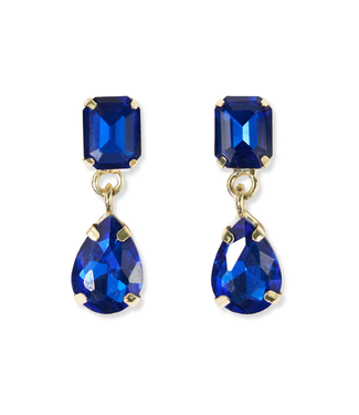 Allysa Solid Earrings-Blue