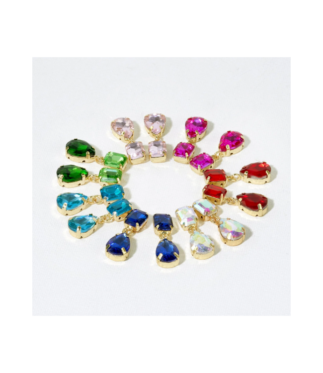 Allysa Solid Earrings-Blue