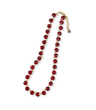 Ink + Alloy Aurora Prism Necklace-Red