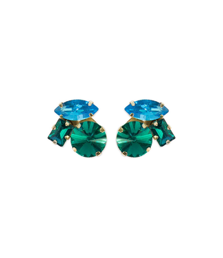 Ink + Alloy Bailey Post Earrings-Green