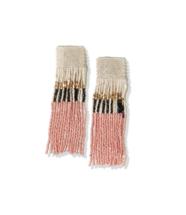 Belle Fringe Earrings-Blsh