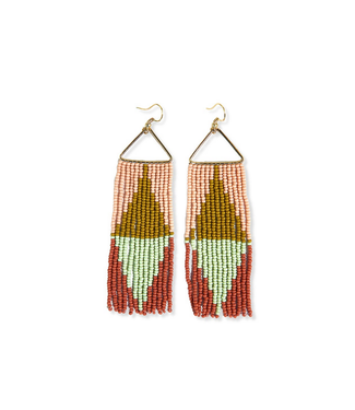 Ink + Alloy Brooke Fringe Earrings-Desert